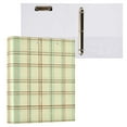 thumbnail image 1 of ALAZA Soft Pastel Checkered Hardcover 3 Ring Binder 1.5" Round Rings Interior Pockets Binders Organizer 1 Pack, 1 of 9