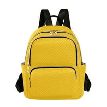 ALAZA Solid Yellow Womens Travel Laptop Backpack Large Daypack Ladies Shoulder Bags S