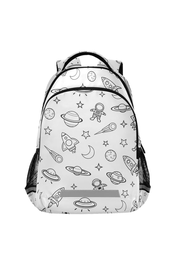 Space Galaxy Universe Pattern Backpack Elementary School Bags Student Bookbag Travel Rucksack
