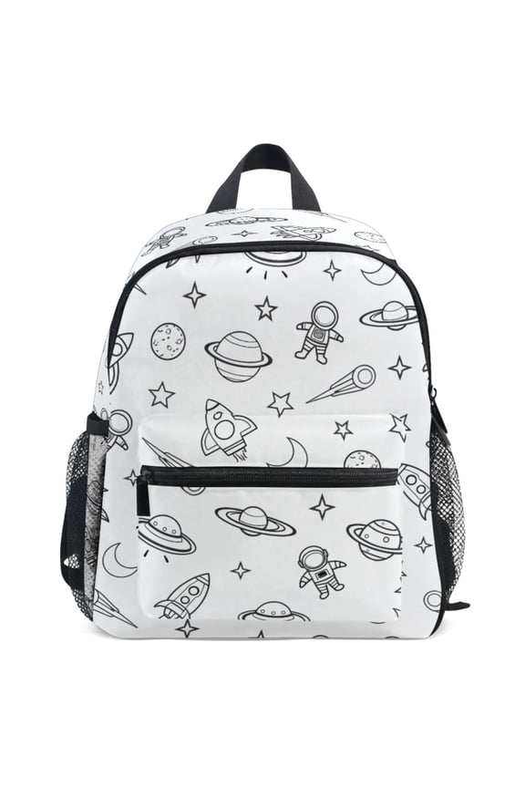Space Galaxy Universe Pattern School Backpack Student Bookbag Mini Bag