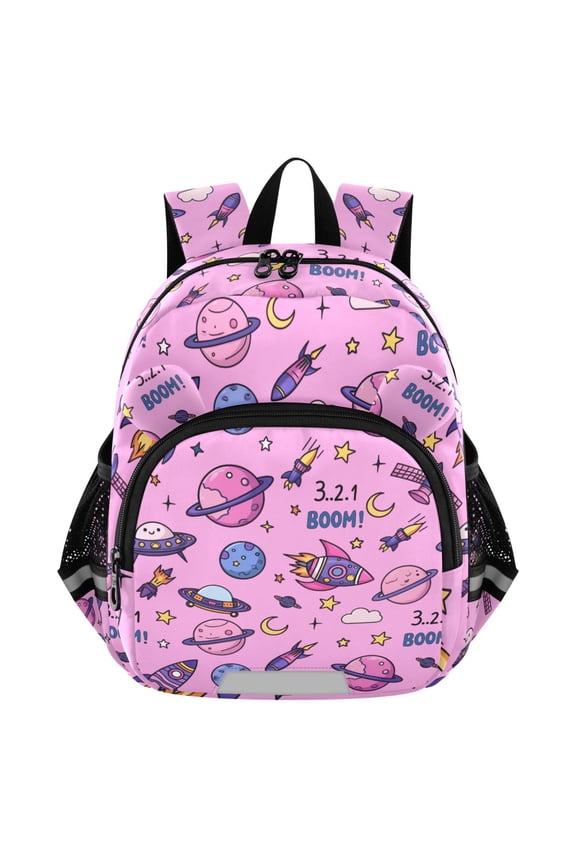 Space Rocket Planets Mini Backpack School Bookbag Age 3-7 Small