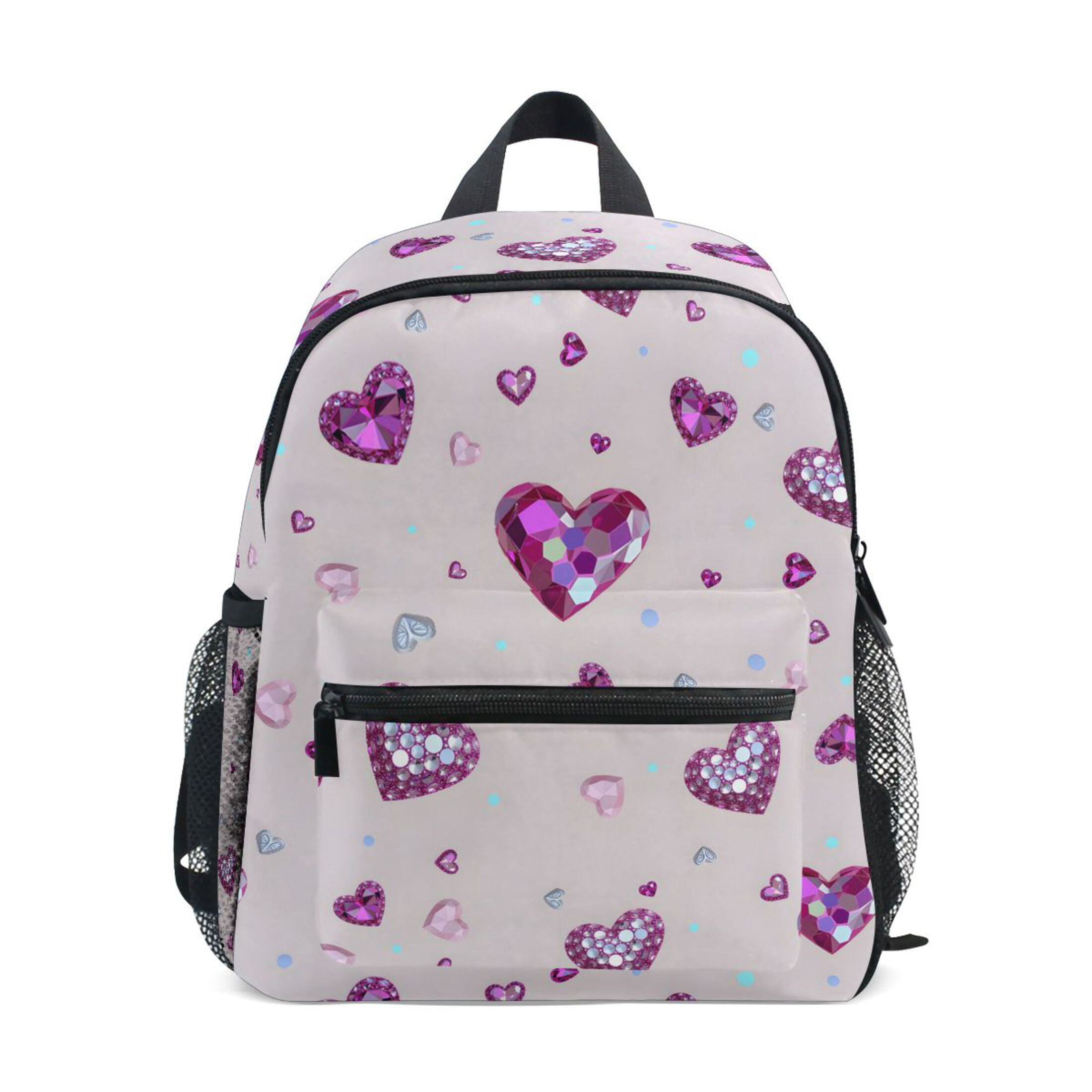 SPARKLE OF HEARTS BACKPACK BAG FOR WOMEN(WHITE) 1-3146.jpg main image 4