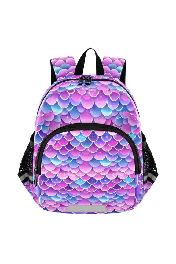 Sparkling Mermaid Scales Mini Backpack School Bookbag Age 3-7 Medium