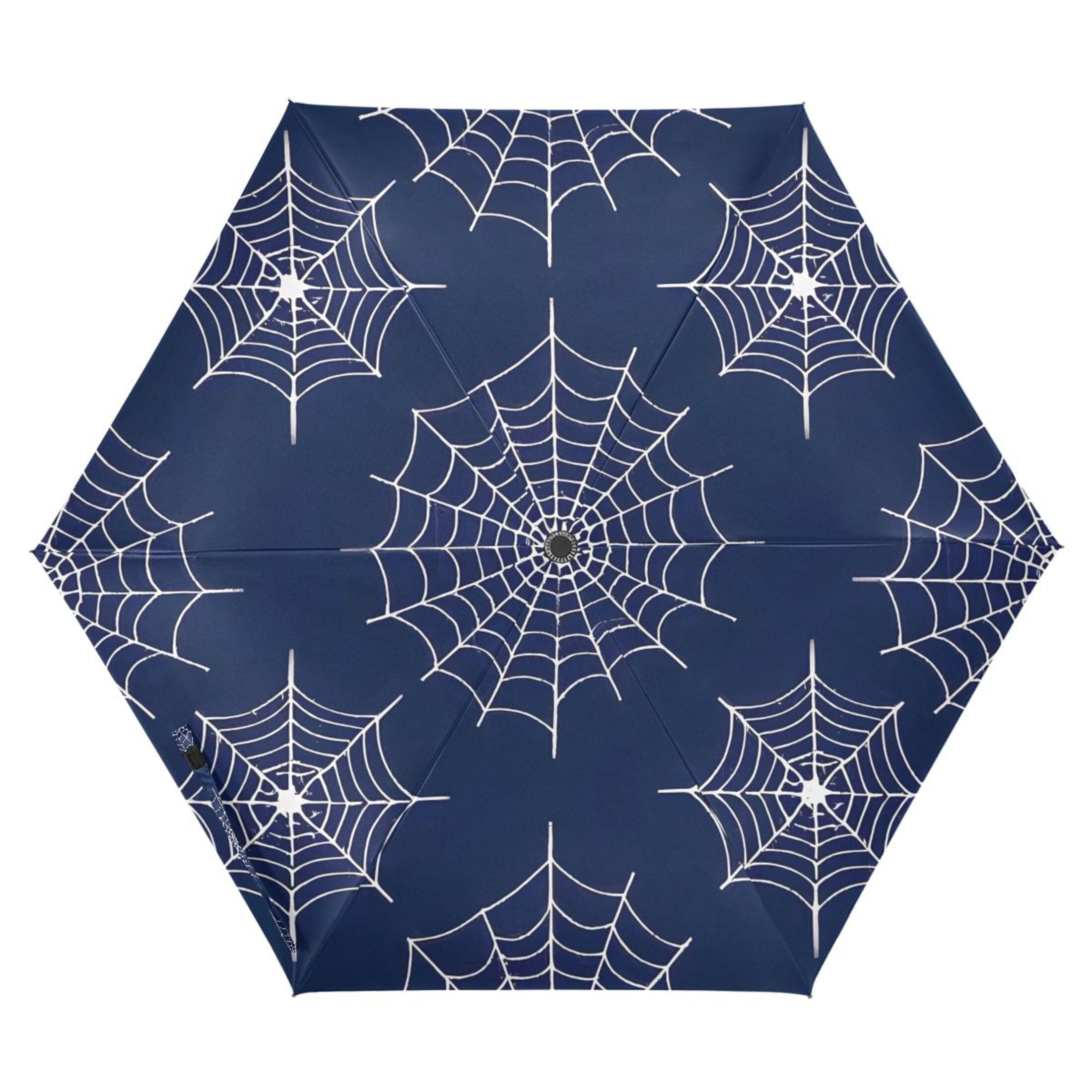 ALAZA Spider Web UPF 50+ Compact Folding Umbrella for Rain Travel Umbrella Packable