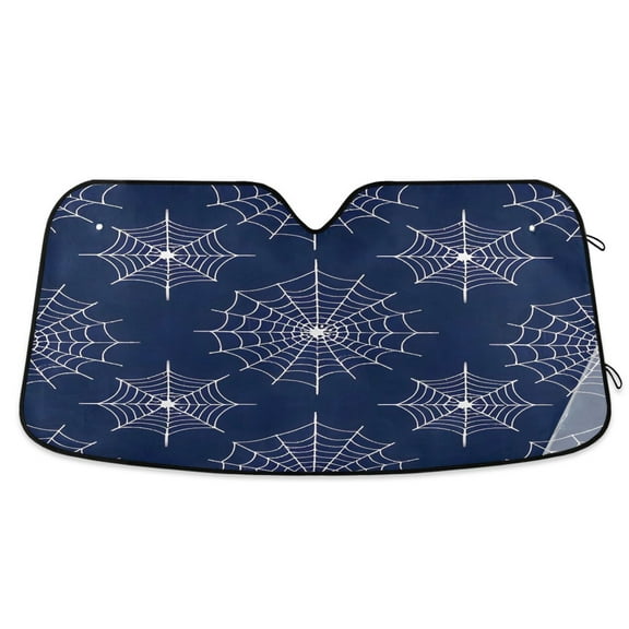 ALAZA Spider Web Windshield Sun Shade Car Foldable Visor Block UV Rays Protector 53"x23.5"