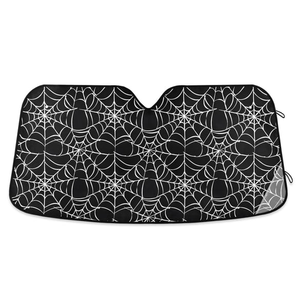 ALAZA Spiders Webs Pattern Car Windshield Sun Shade Foldable UV Ray Sunshade Visor Protector 55 x 27.6in