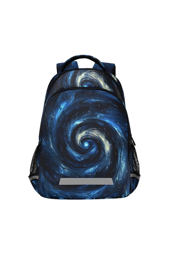 Spiral Starry Sky Backpack Elementary School Bag Bookbag Travel Rucksack