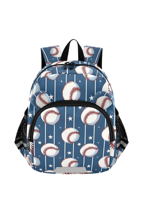 Sport Baseball Star Stipes Mini Backpack School Bookbag Age 3-7 Medium