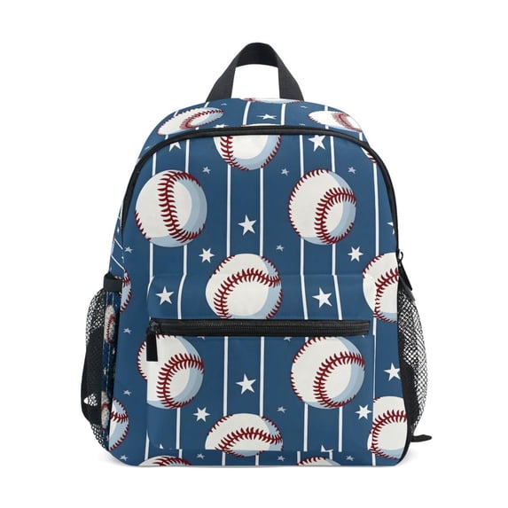 ALAZA Sport Baseball Star Stipes School Backpack Small Bookbag Mini Bags