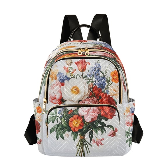 ALAZA Spring Flowers Womens Travel Laptop Backpack Large Daypack Ladies Shoulder Bags S