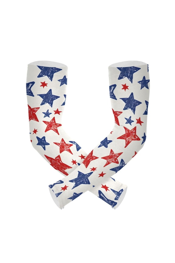 Star UV Sun Protection Arm Sleeves UPF 50+ Compression Cooling Sleeve 1 Pair
