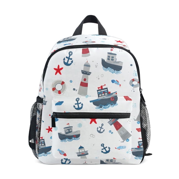 ALAZA Starfish Sailboat School Backpack Small Bookbag Mini Bags