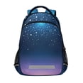 thumbnail image 1 of ALAZA Starry Blue Gradient Stars Backpack Elementary School Bag Bookbag Travel Rucksack, 1 of 7