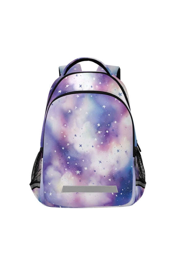 Starry Sky with Stars Backpack Elementary School Bag Bookbag Travel Rucksack