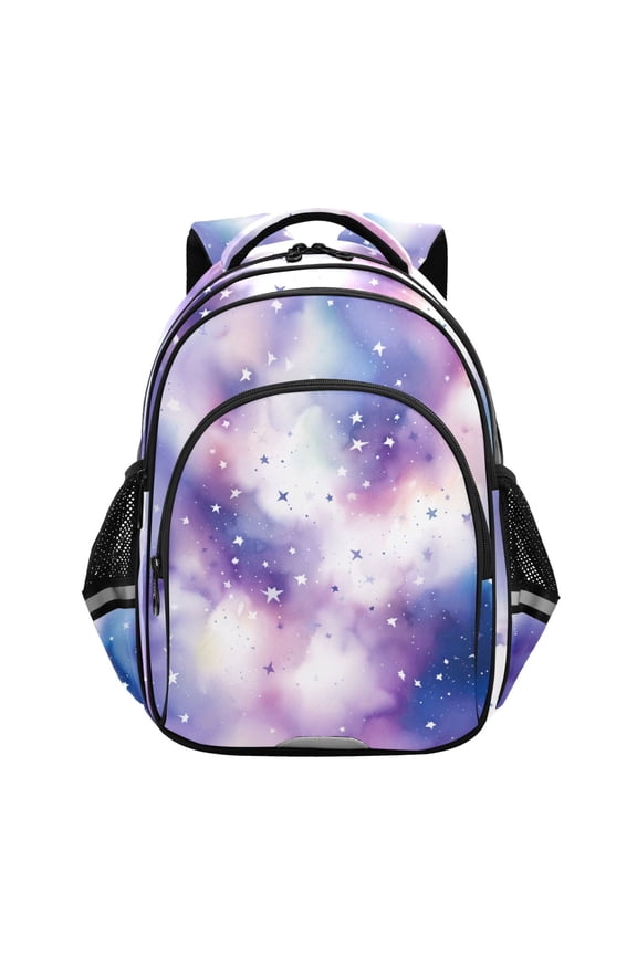 Starry Sky with Stars School Backpack Elementary Bag Bookbag Travel Rucksack