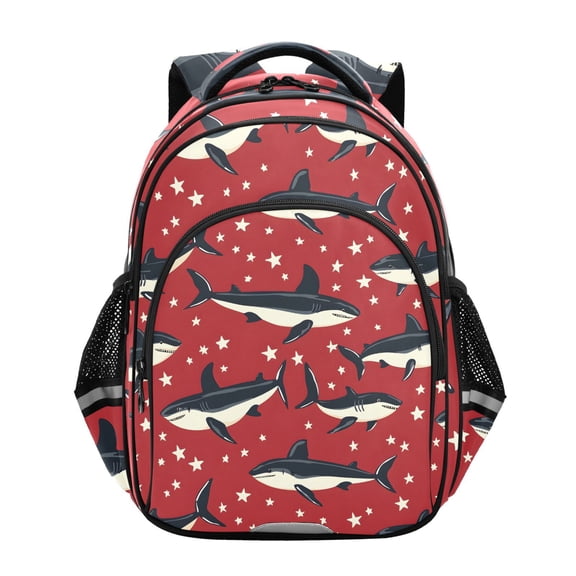 ALAZA Stars Sharks School Backpack Elementary Bag Bookbag Travel Rucksack