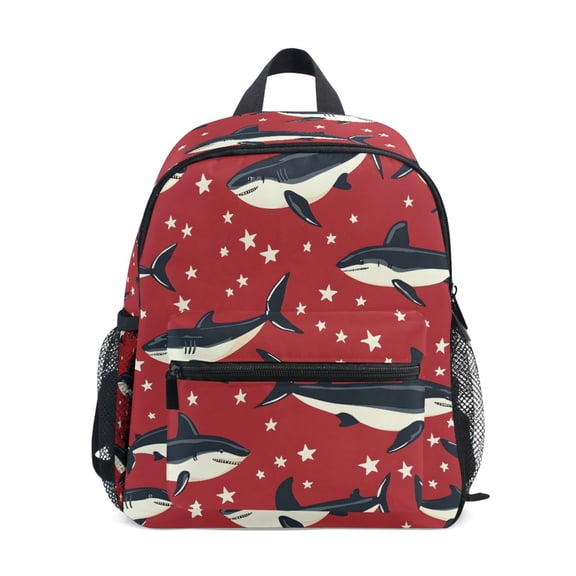 ALAZA Stars Sharks School Backpack Small Bookbag Mini Bags