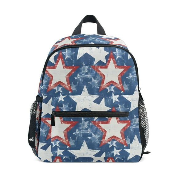 ALAZA Stars on Blue School Backpack Small Bookbag Mini Bags