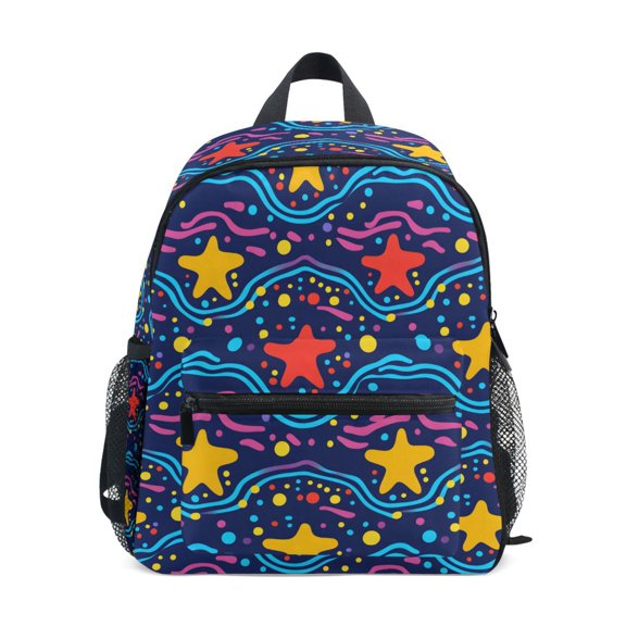 ALAZA Stars on Wave School Backpack Small Bookbag Mini Bags