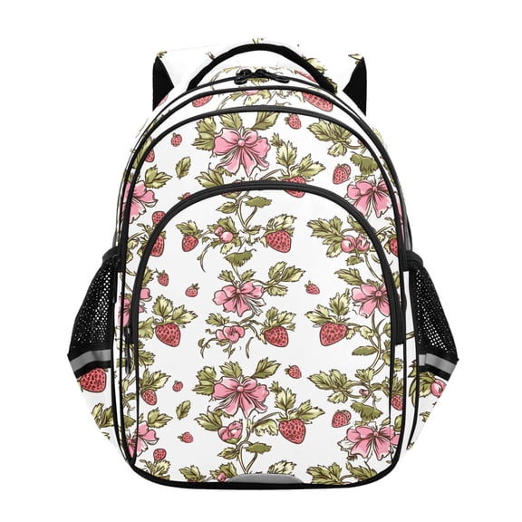 ALAZA Strawberries School Backpack Elementary Bag Bookbag Travel Rucksack