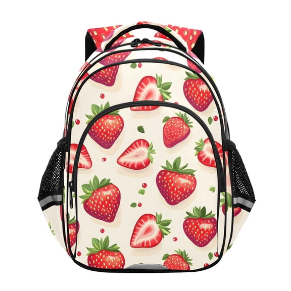 ALAZA Strawberries School Backpack Elementary Bag Bookbag Travel Rucksack