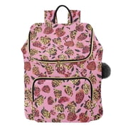 ALAZA Strawberry Shape Leopard Travel Backpack Laptop Bag Large Capacity Daypack