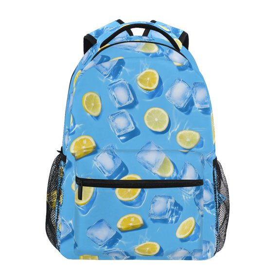 ALAZA Stylish Backpack 3d Ice Lemons Elementary Bookbag Personalized Laptop School Bags Travel Daypack