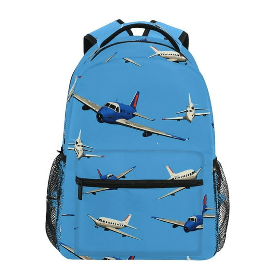 ALAZA Stylish Backpack Airplanes Flying Elementary Bookbag Personalized Laptop School Bags Travel Daypack