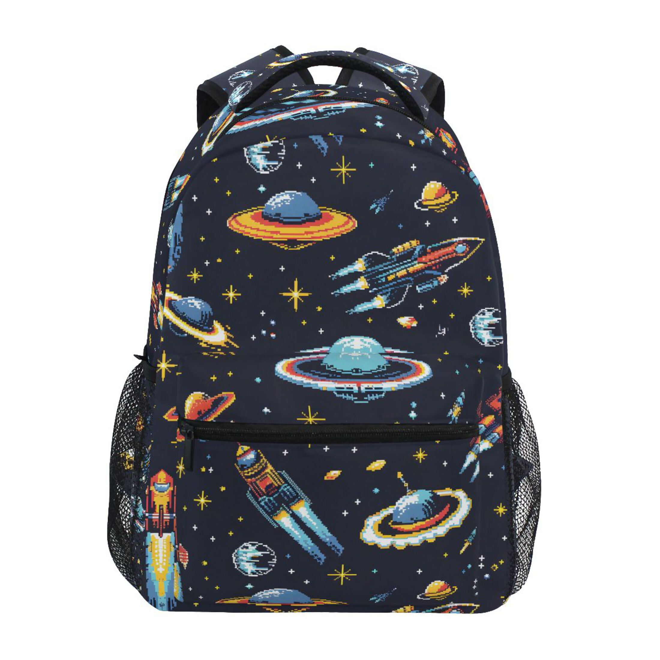 aliens ufo cute blue backpack kids Alien Backpacks in Green with Unique Prints for School and Travel