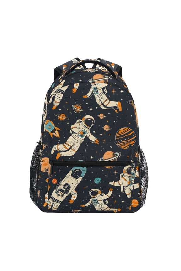 Stylish Backpack Astronauts Space Universe Planets Elementary Bookbag Personalized Laptop School Bags Travel Daypack