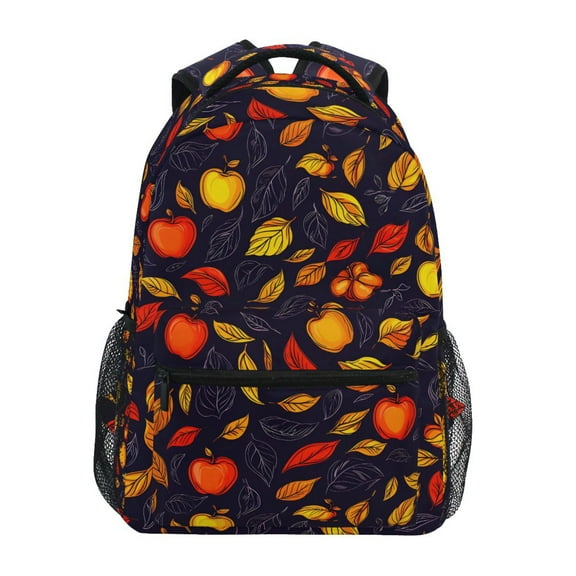 ALAZA Stylish Backpack Autumn Fruit Leaves Elementary Bookbag Personalized Laptop School Bags Travel Daypack