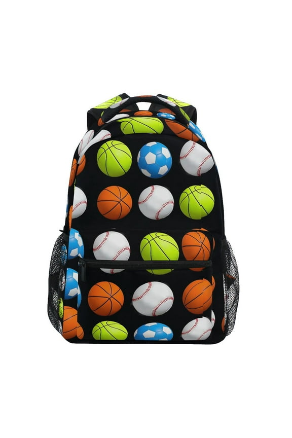 Stylish Backpack Baseball Football Basketball Elementary Bookbag Personalized Laptop School Bags Travel Daypack