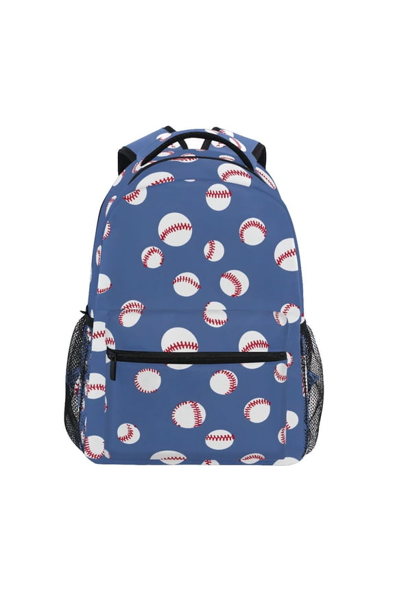 Stylish Backpack Baseball Pattern Elementary Bookbag Personalized Laptop School Bags Travel Daypack