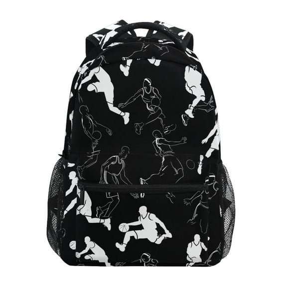 ALAZA Stylish Backpack Basketball Players Elementary Bookbag Personalized Laptop School Bags Travel Daypack