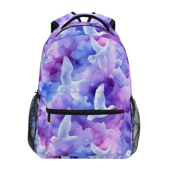 ALAZA Stylish Backpack Bird on Marble Elementary Bookbag Personalized Laptop School Bags Travel Daypack