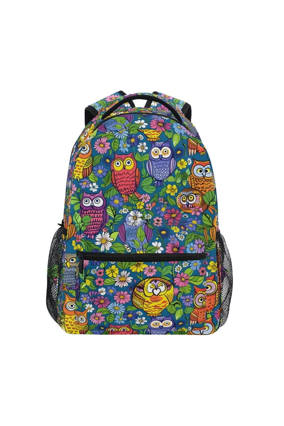 Stylish Backpack Bohomia Owls in Floral Elementary Bookbag Personalized Laptop School Bags Travel Daypack