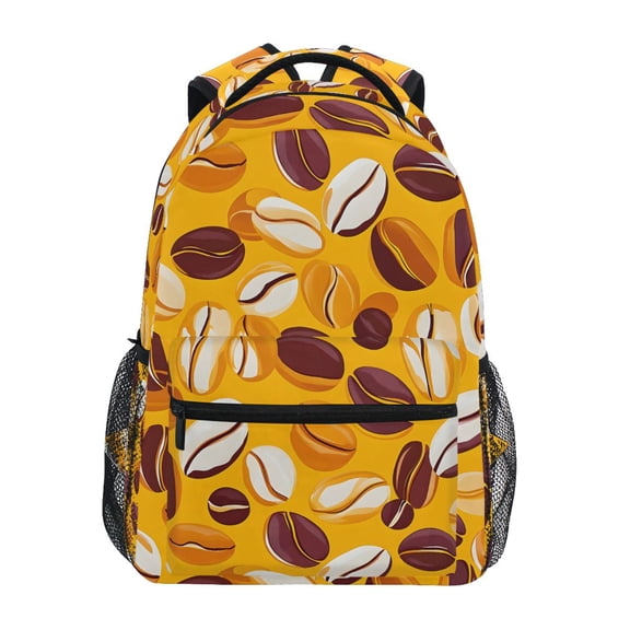 ALAZA Stylish Backpack Brown Coffee Beans Elementary Bookbag Personalized Laptop School Bags Travel Daypack