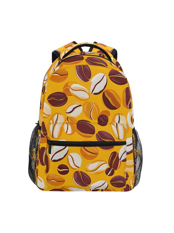Kids Backpack Brown Coffee Beans Elementary Bookbag School Bags for Girls Boys Laptop Travel Student Daypack