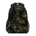 thumbnail image 1 of ALAZA Stylish Backpack Butterflies Golden Elementary Bookbag Personalized Laptop School Bags Travel Daypack, 1 of 6