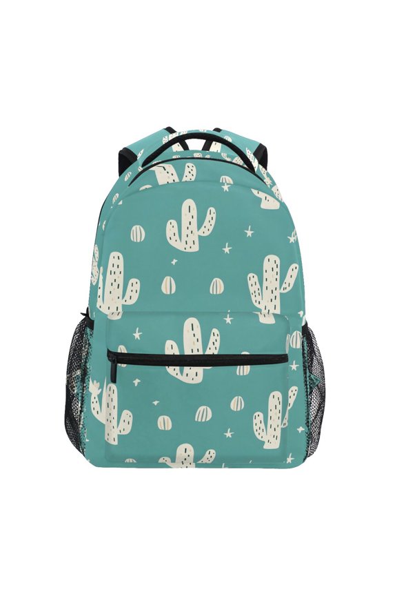 Stylish Backpack Cactus Elementary Bookbag Personalized Laptop School Bags Travel Daypack