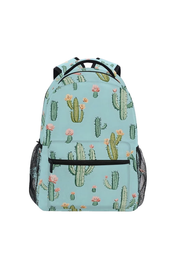 Stylish Backpack Cactus Flower Elementary Bookbag Personalized Laptop School Bags Travel Daypack