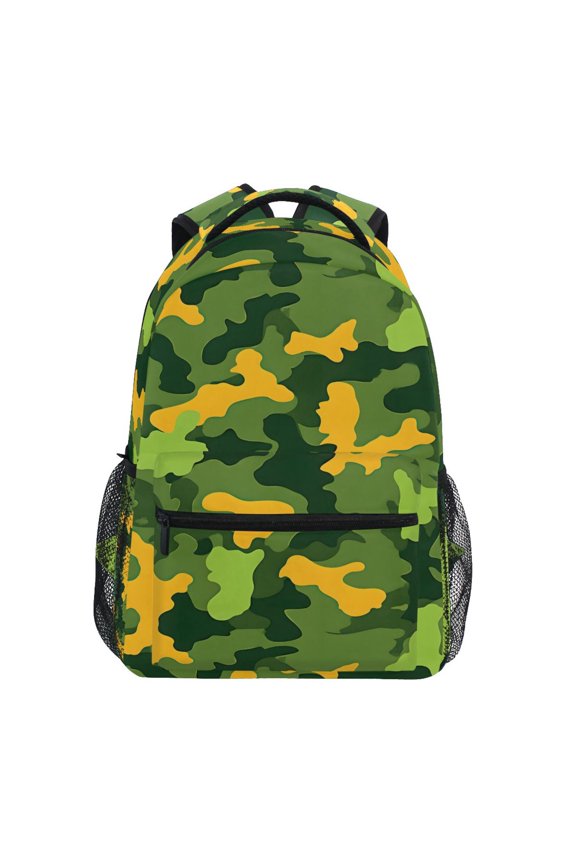 Stylish Backpack Camouflage Green-a2 Elementary Bookbag Personalized Laptop School Bags Travel Daypack