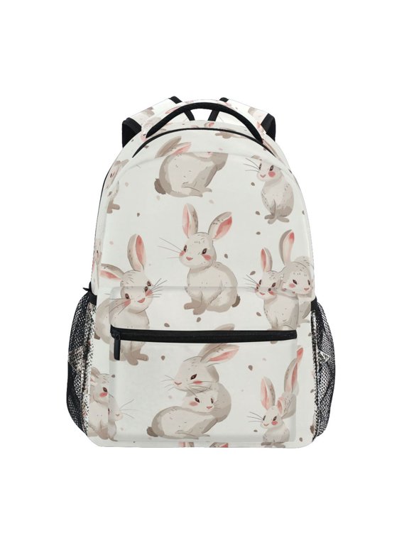 Kids Backpack Cartoon Cute Rabbit Elementary Bookbag School Bags for Girls Boys Laptop Travel Student Daypack