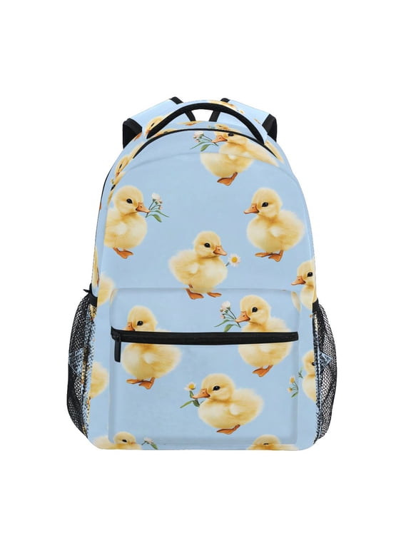 Kids Backpack Cartoon Duck Daisy Elementary Bookbag School Bags for Girls Boys Laptop Travel Student Daypack