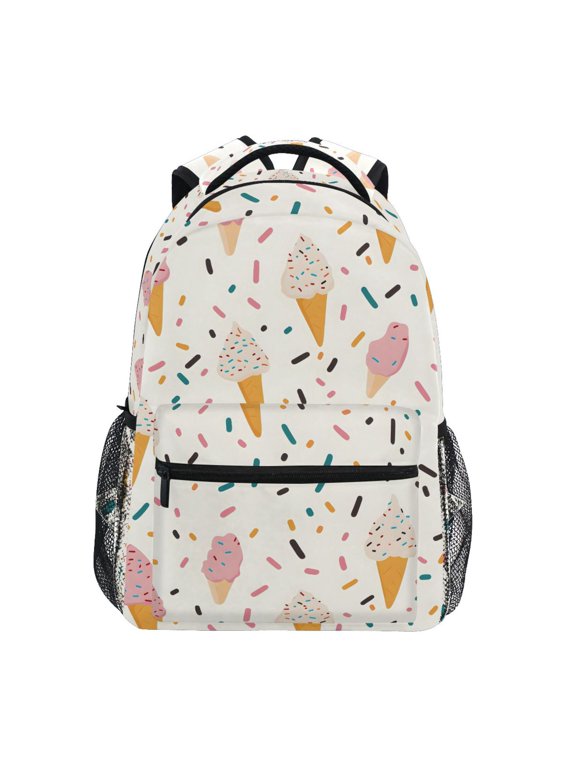 Kids Backpack Cartoon Ice Cream Elementary Bookbag School Bags for Girls Boys Laptop Travel Student Daypack