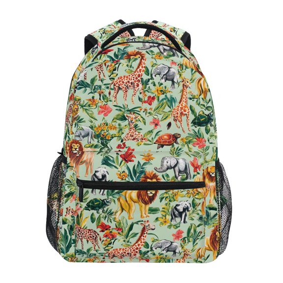 ALAZA Stylish Backpack Cartoon Lions Animal Elementary Bookbag Personalized Laptop School Bags Travel Daypack