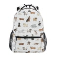 thumbnail image 1 of ALAZA Stylish Backpack Cartoon Puppy Dog Elementary Bookbag Personalized Laptop School Bags Travel Daypack, 1 of 6