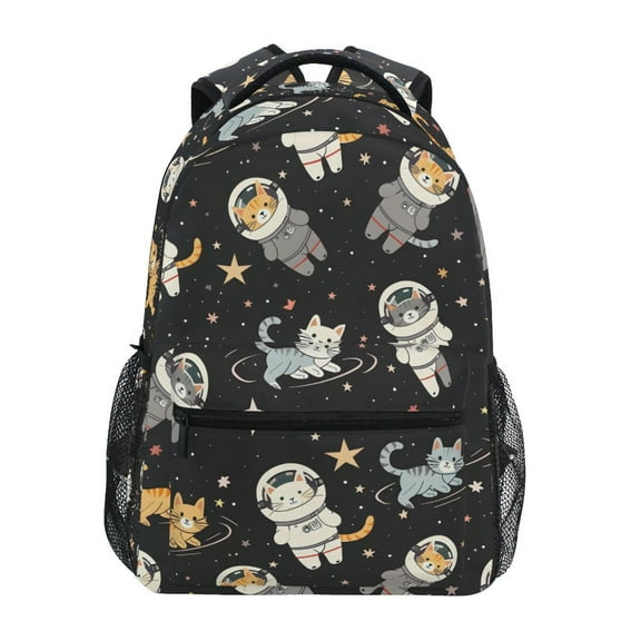 ALAZA Stylish Backpack Cats on Space Elementary Bookbag Personalized Laptop School Bags Travel Daypack