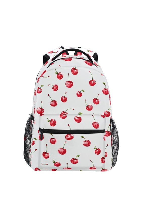 Stylish Backpack Cherry Fruit Elementary Bookbag Personalized Laptop School Bags Travel Daypack