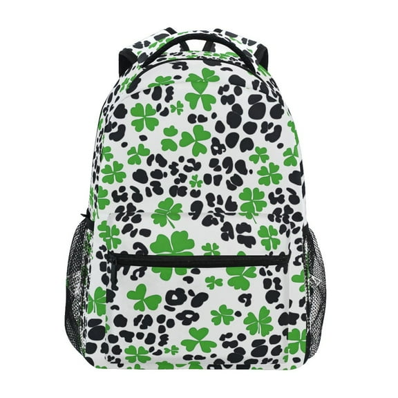 ALAZA Stylish Backpack Clover Leaf Pattern Elementary Bookbag Personalized Laptop School Bags Travel Daypack